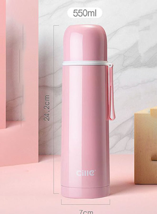 Portable Large Capacity Thermos Pink