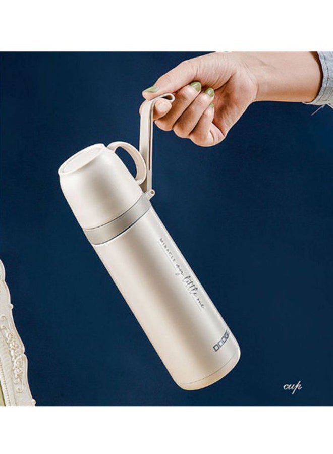 Stainless Steel Heat Preservation Cup Beige 25cm