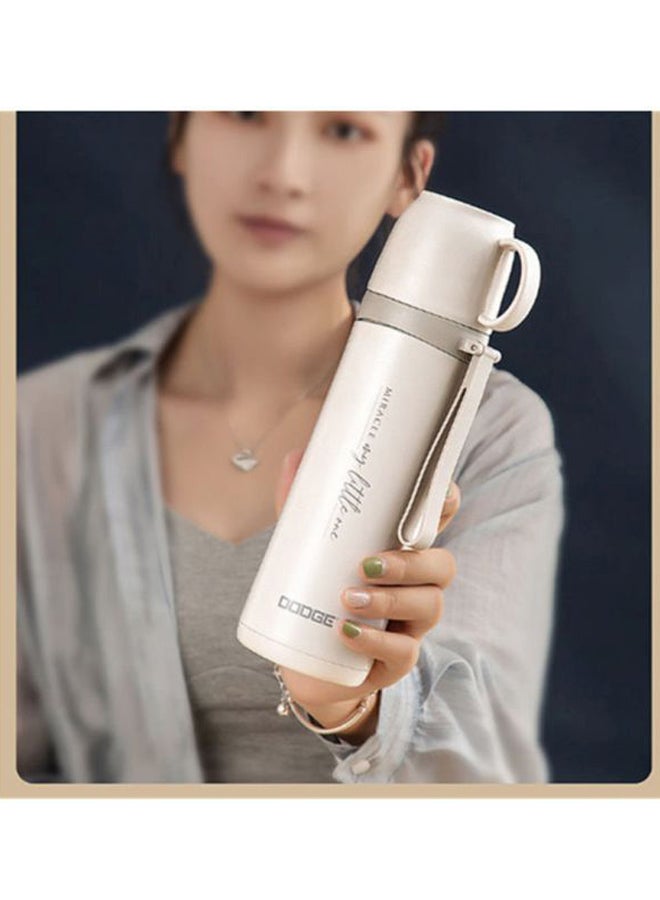 Stainless Steel Heat Preservation Cup Beige 25cm
