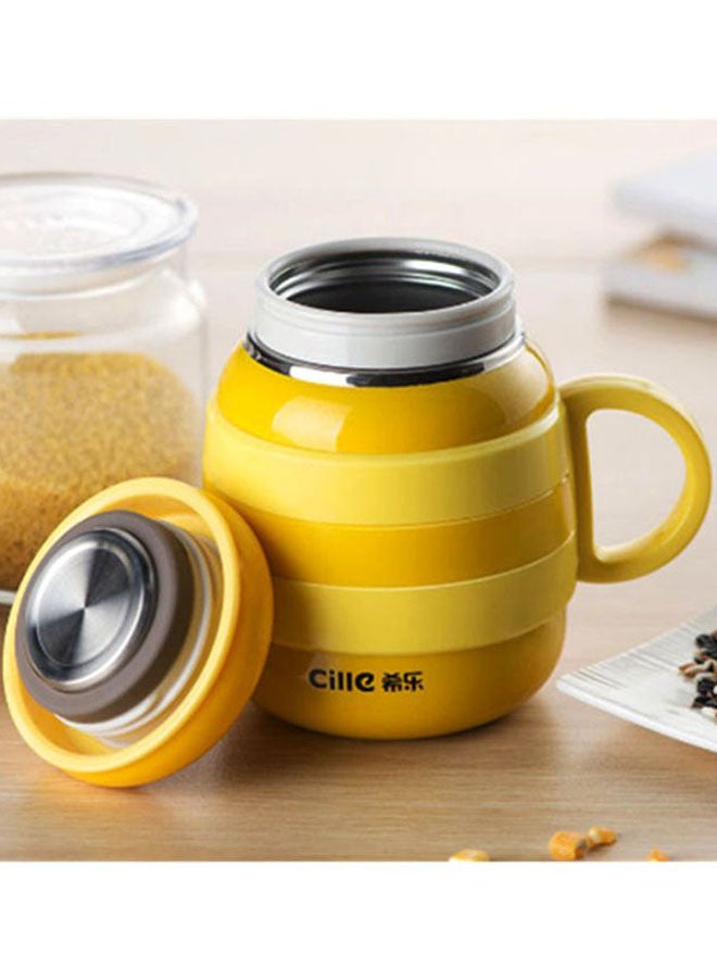 Korean Version Cute Big Belly Cup Yellow