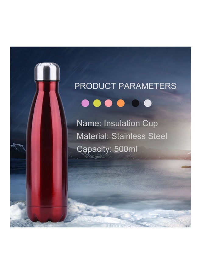 Stainless Steel Vacuum Water Bottle Red
