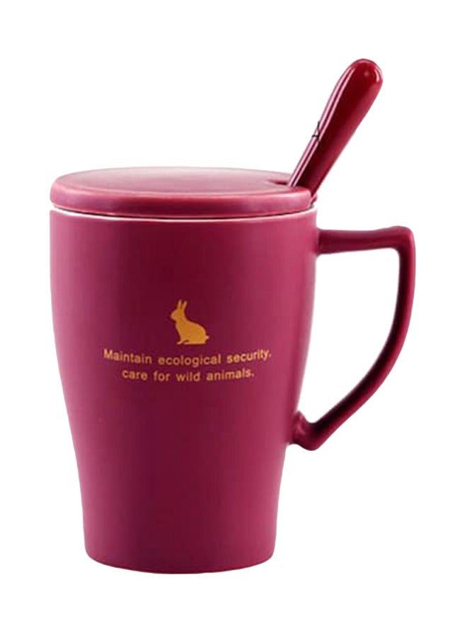 2-Piece Coffee Mug Set Red/Yellow