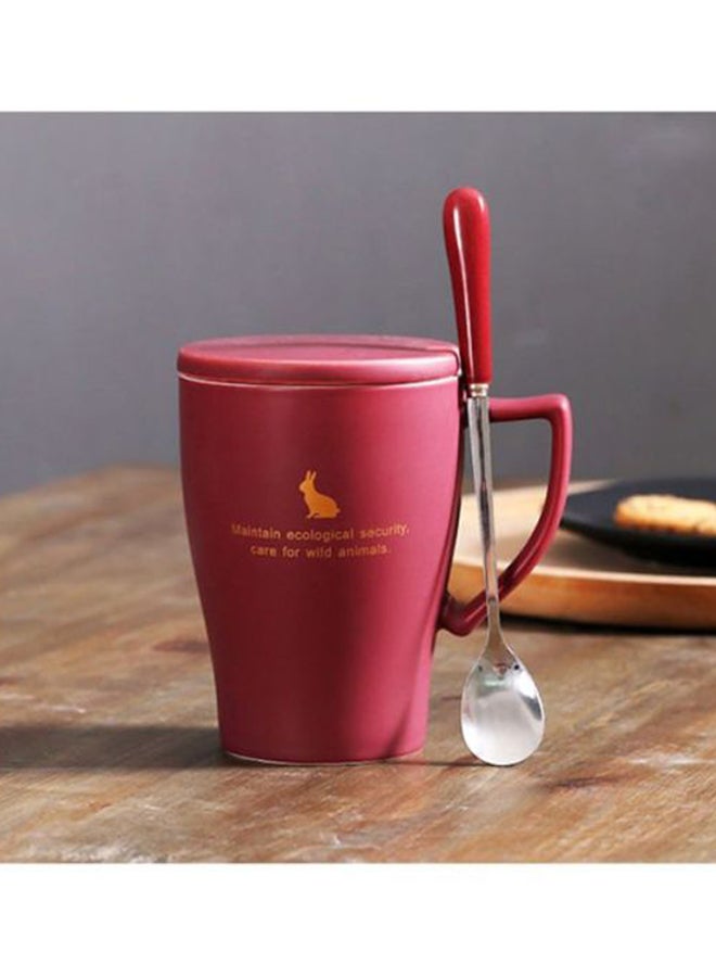 2-Piece Coffee Mug Set Red/Yellow