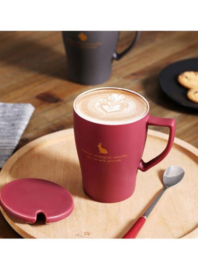 2-Piece Coffee Mug Set Red/Yellow