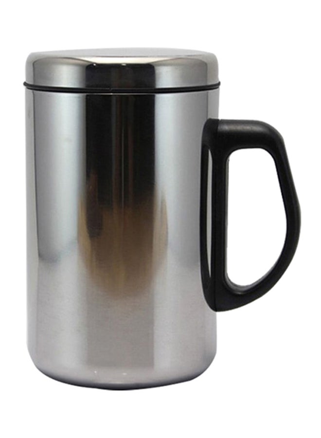 Stainless Steel Double Wall Insulated Cup Thermo Mug Silver/Black