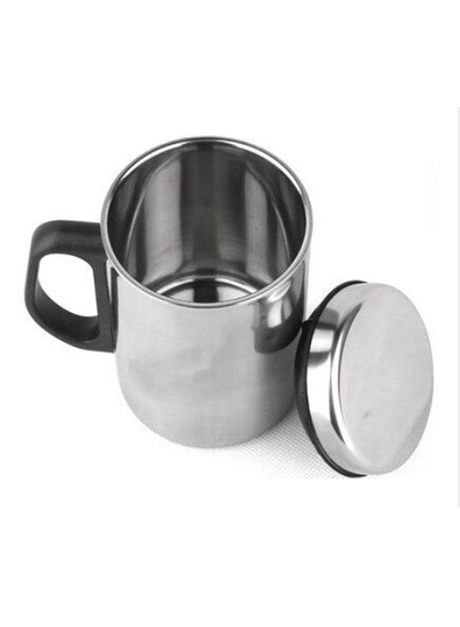 Stainless Steel Double Wall Insulated Cup Thermo Mug Silver/Black
