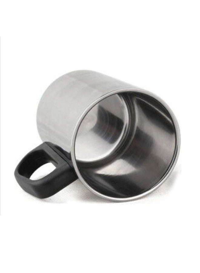Stainless Steel Double Wall Insulated Cup Thermo Mug Silver/Black