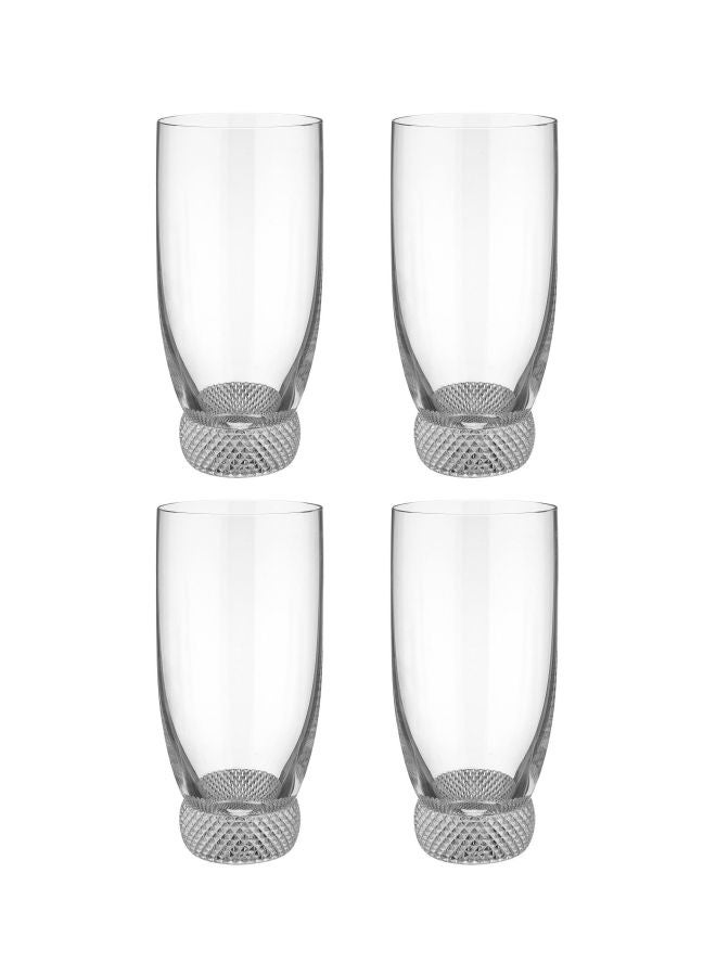 4-Piece Octavie Tumbler Set Clear 390ml