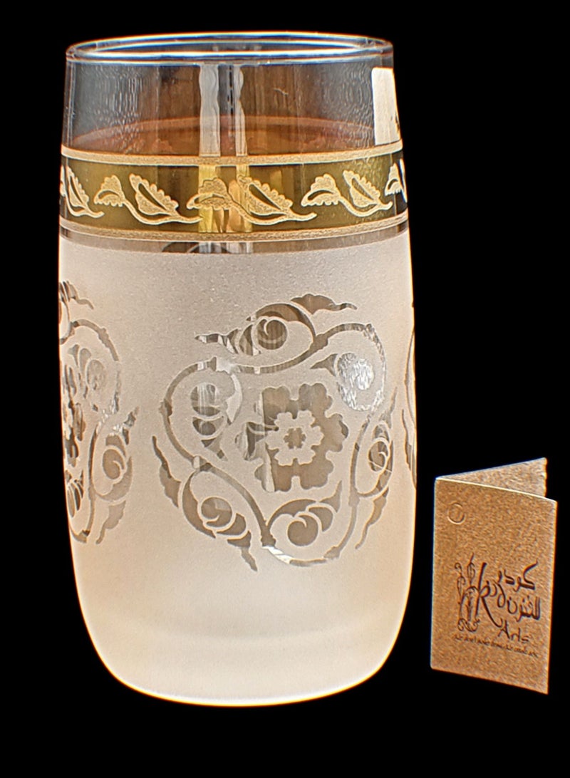 Tumblers glass cups for water juice 6 pieces