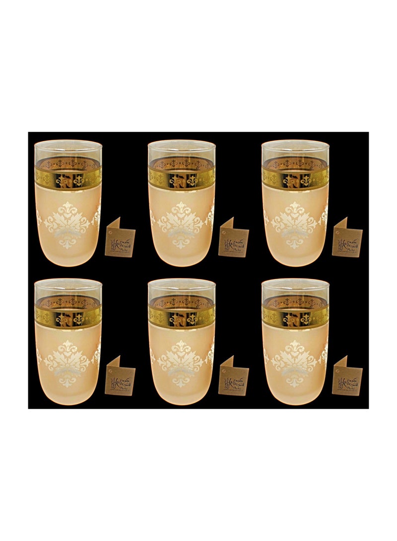 Tumblers glass cups for water juice 6 Pieces
