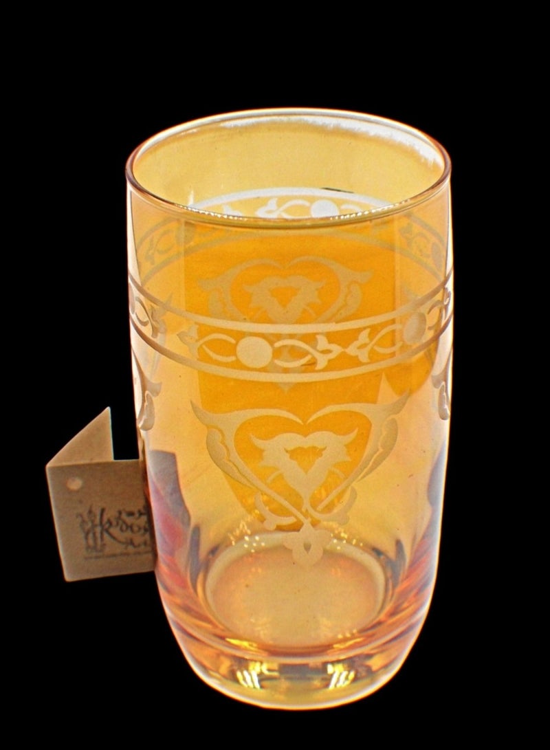 Tumblers glass cups for water juice 6 pieces