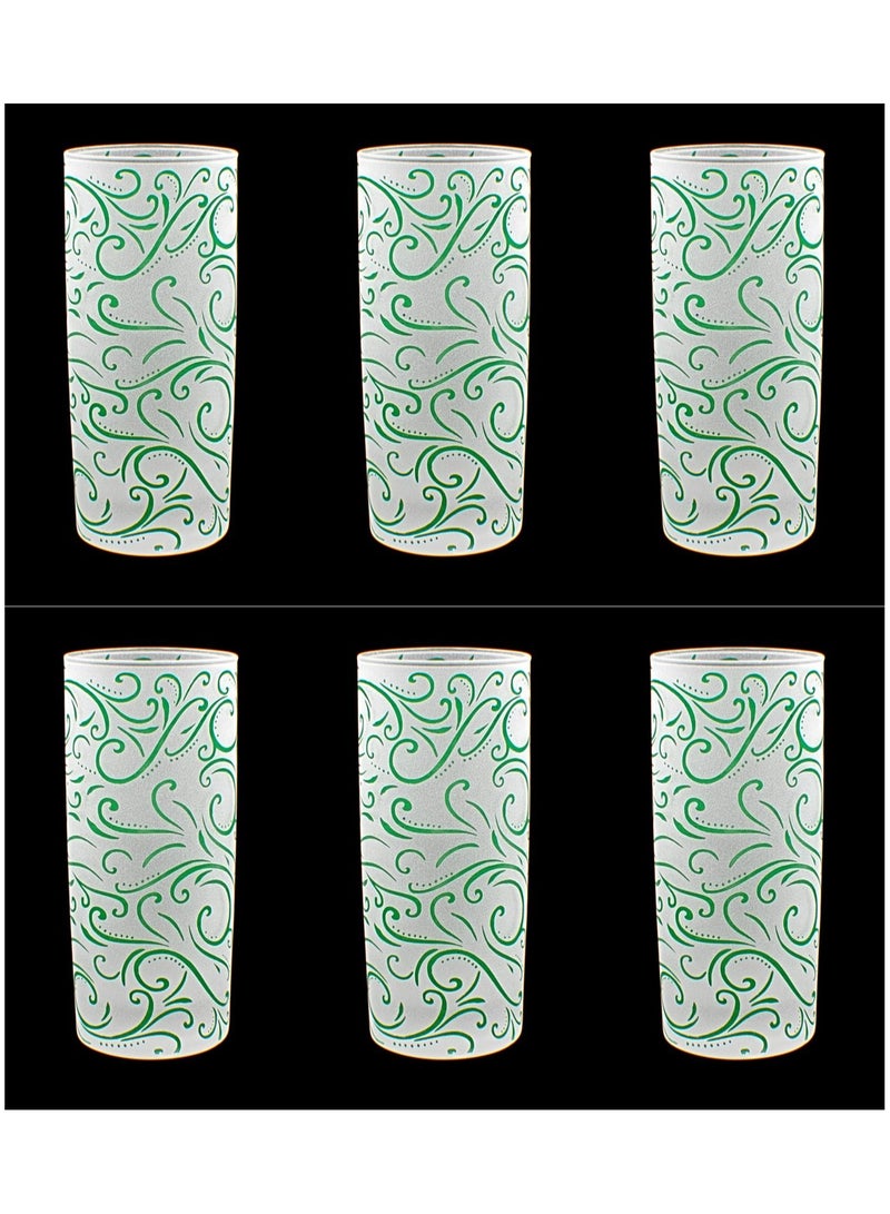 Tumblers Glass Cups for Water Juice 6 Pieces