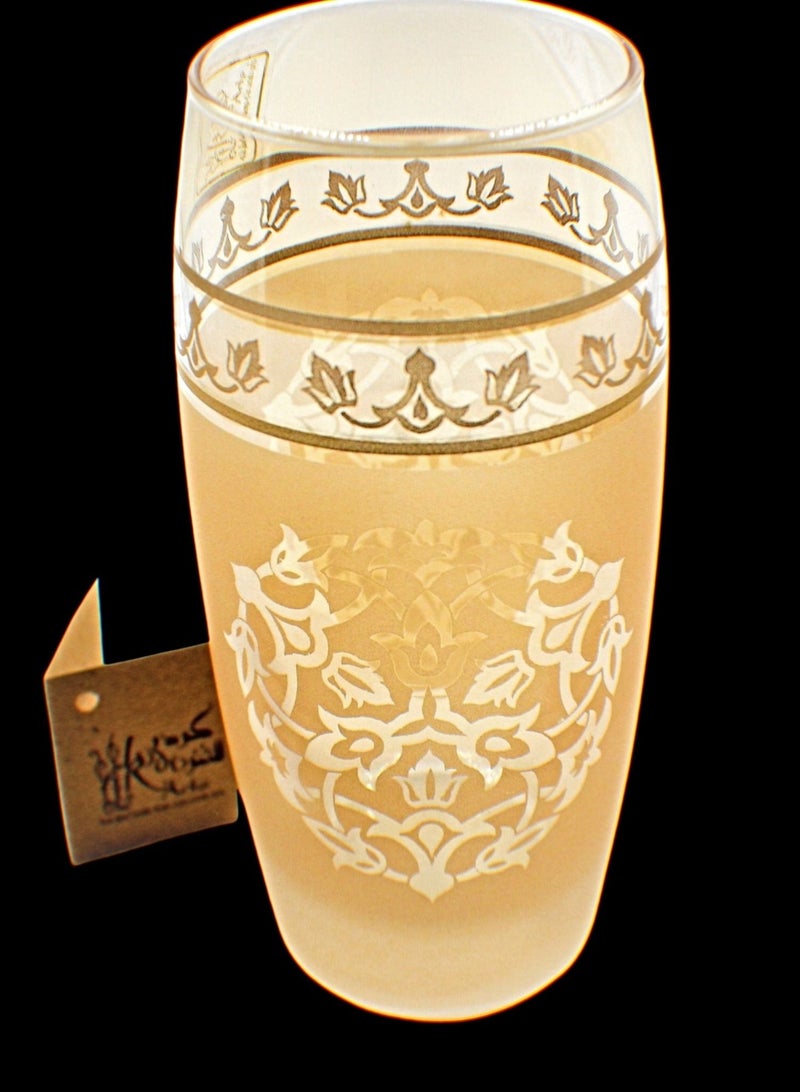 Tumblers glass cups for water juice 6 pieces