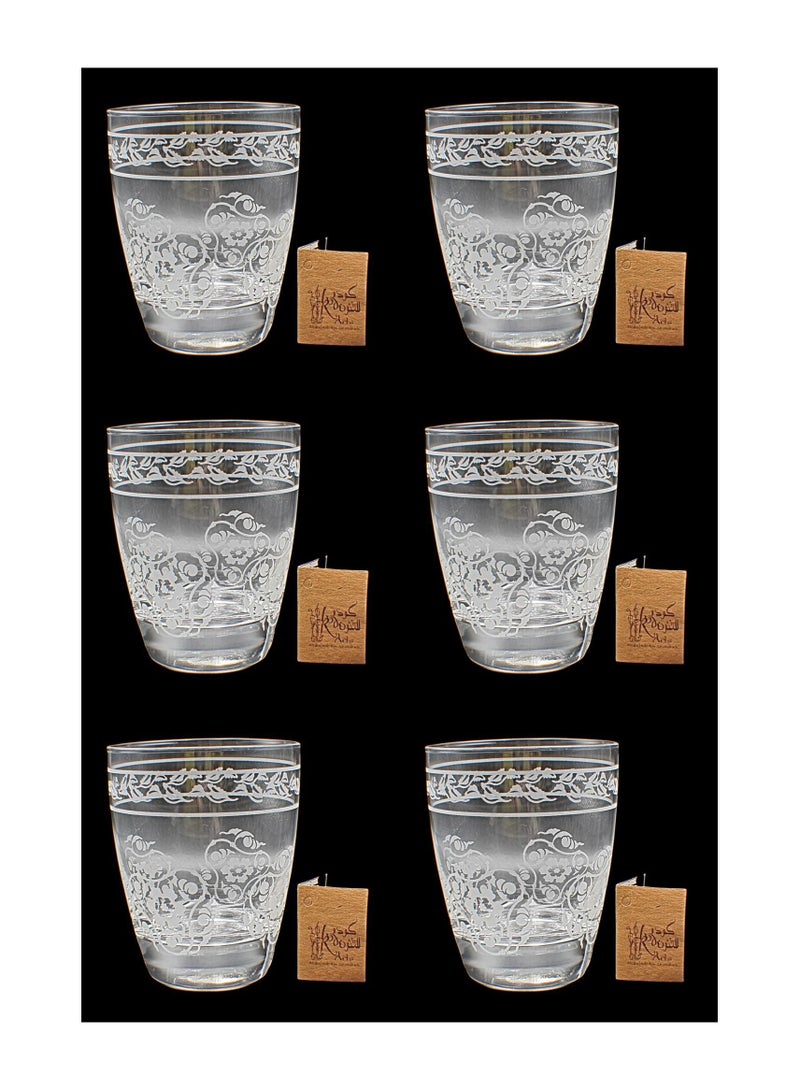 Tumblers Glass Cups for Water Juice 156 Gada Trns 6 Pcs