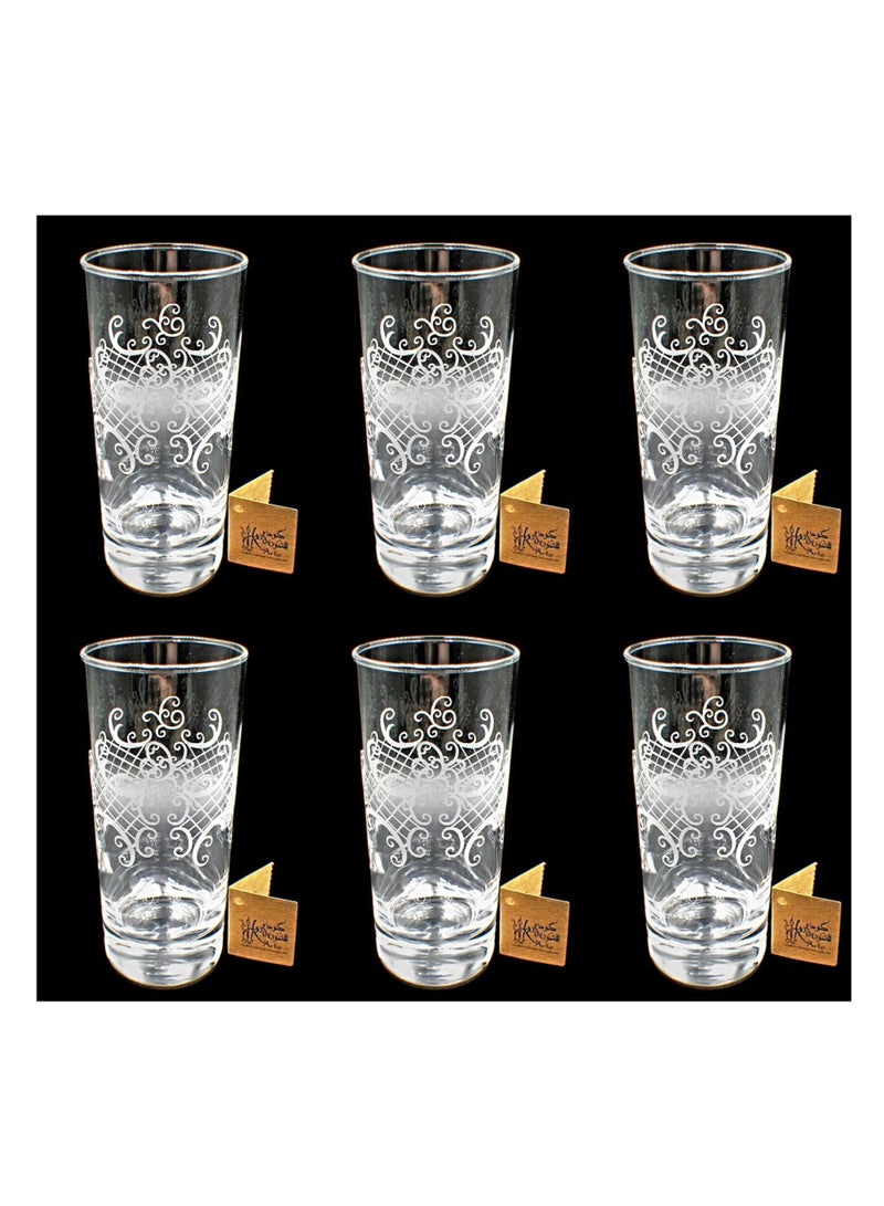 Tumblers Glass Cups for Water Juice 6 Pieces