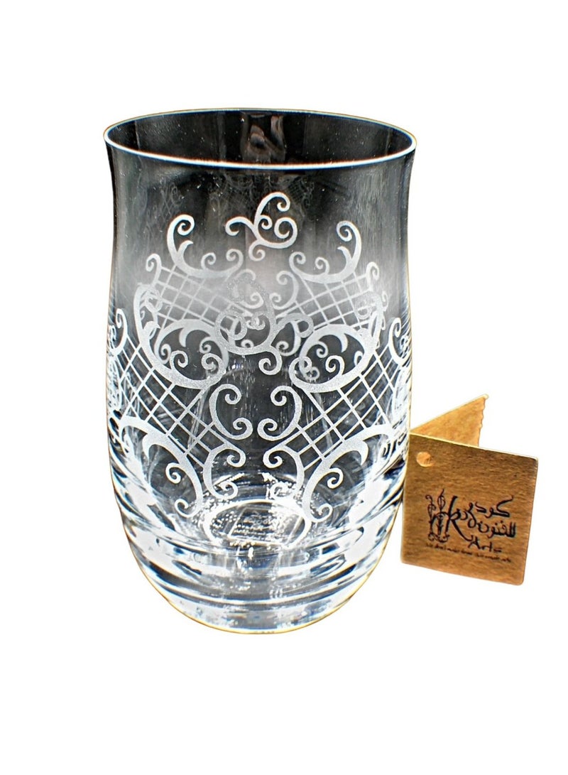 Tumblers glass cups for water juice 6 pieces