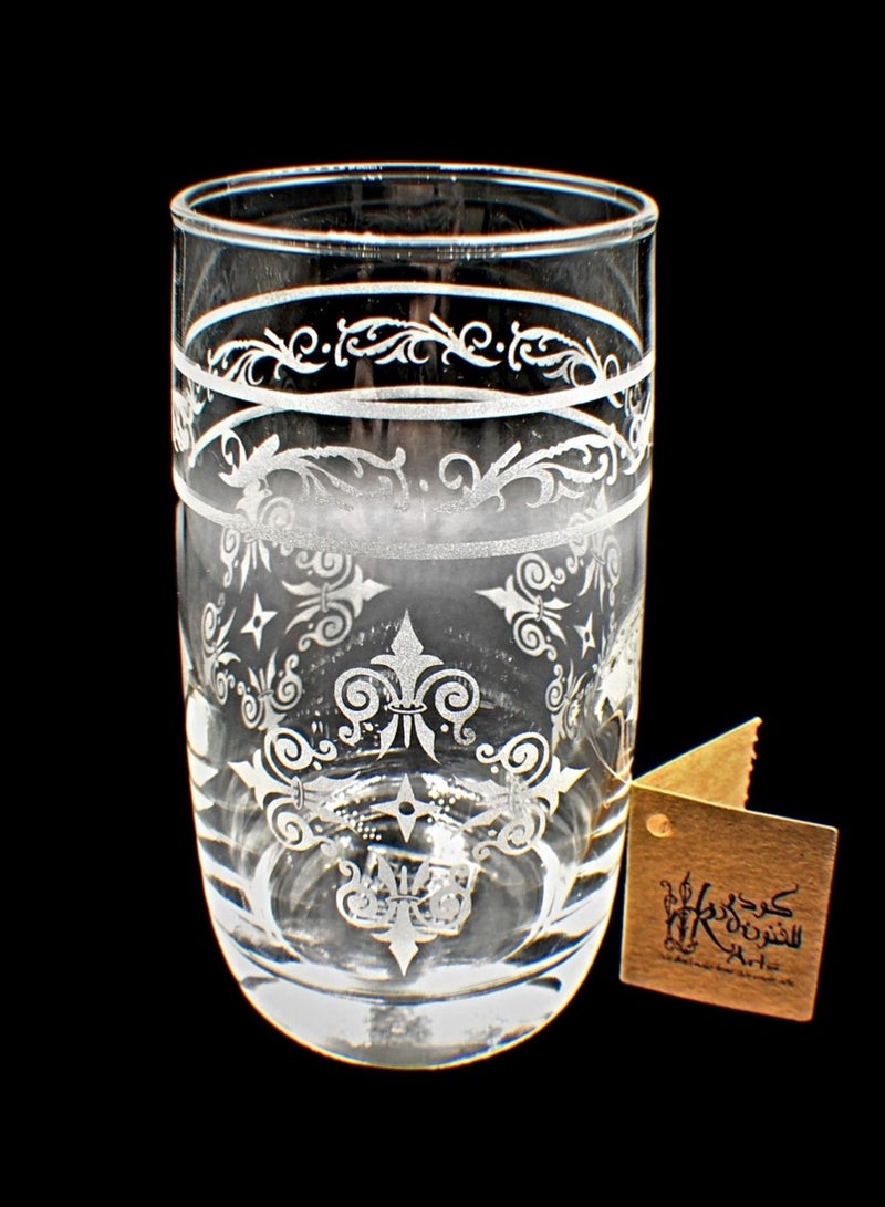 Tumblers glass cups for water juice 6 pieces
