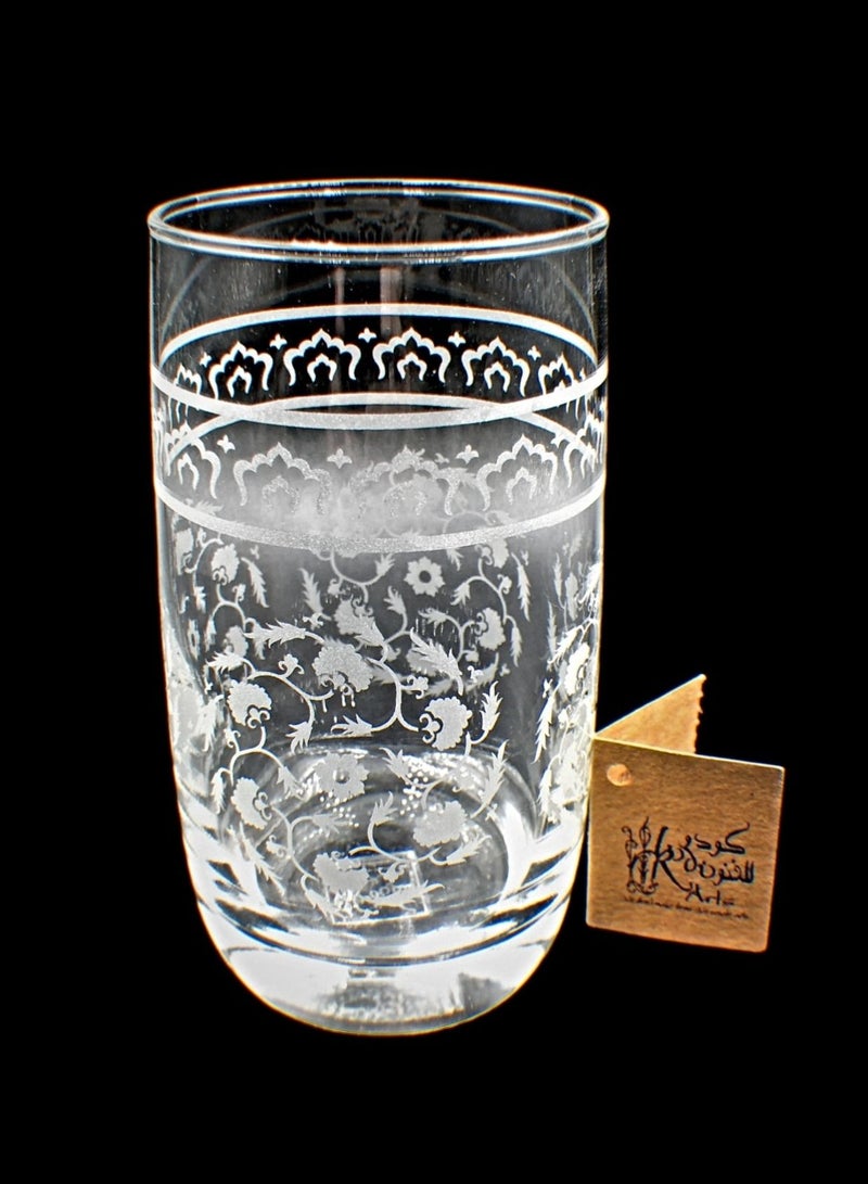 Tumblers glass cups for water juice 6 pieces