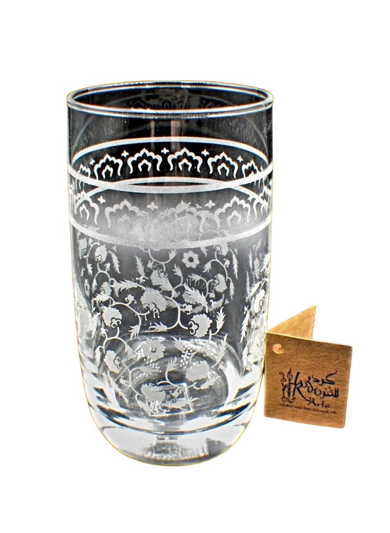 Tumblers glass cups for water juice 6 pieces