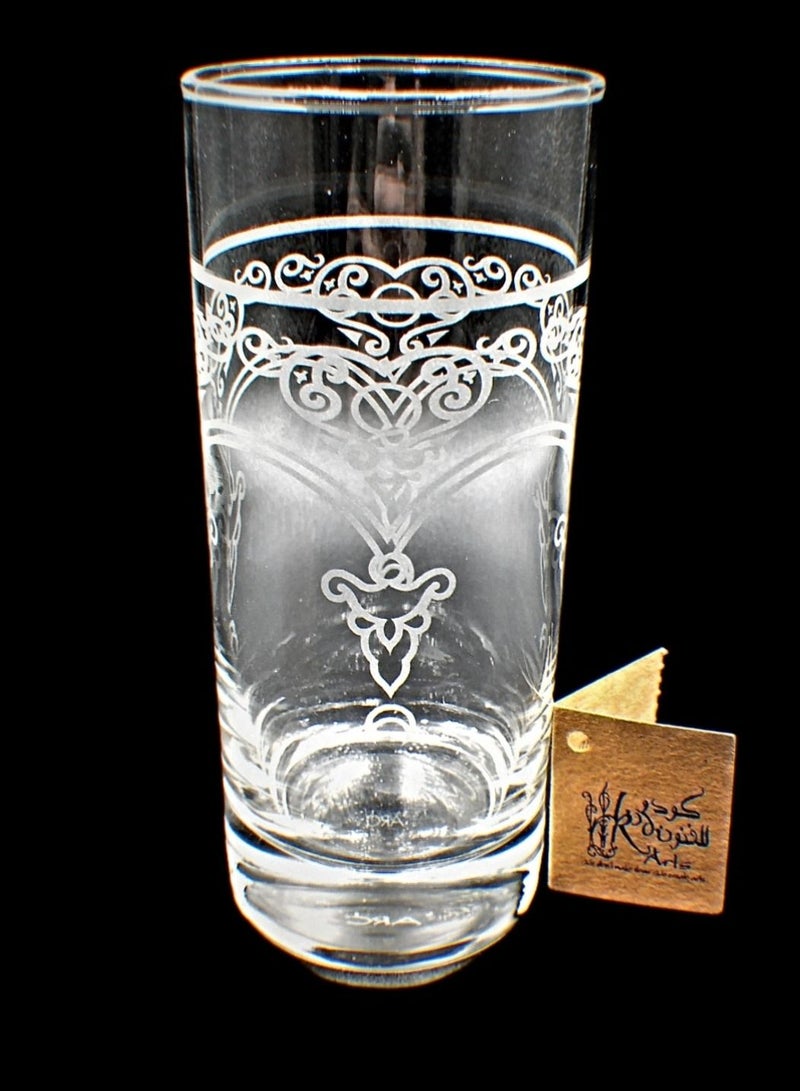 Tumblers glass cups for water juice 6 pieces