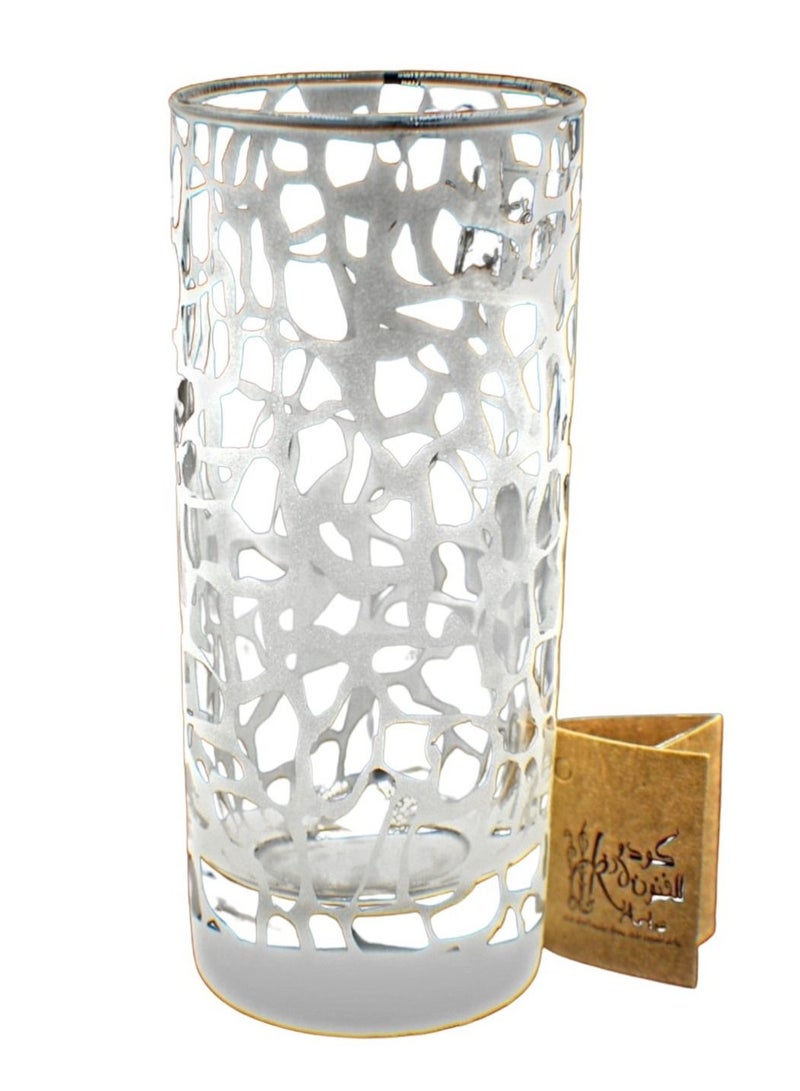 Tumblers glass cups for water juice 6 pieces