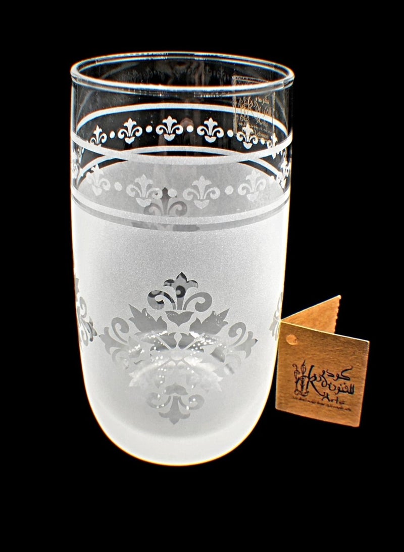 Tumblers glass cups for water juice 6 pieces
