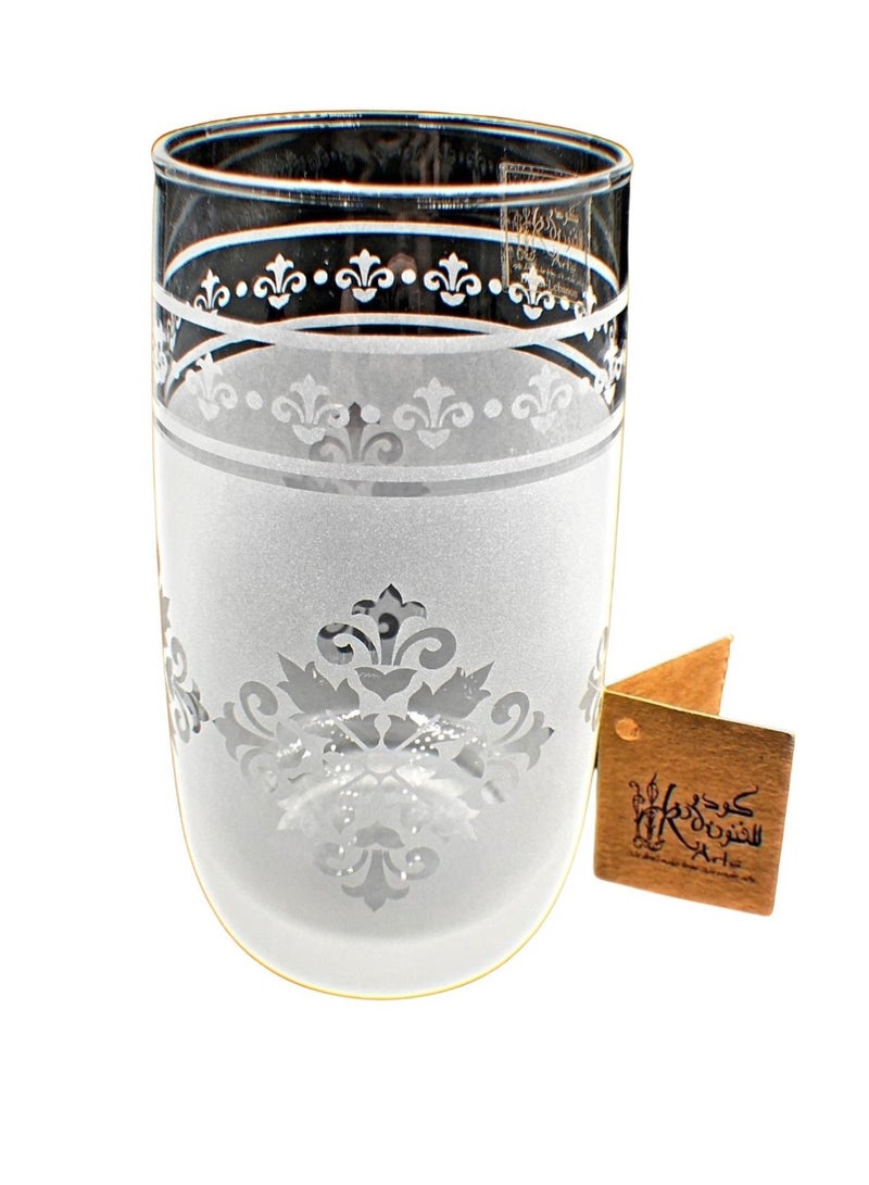 Tumblers glass cups for water juice 6 pieces