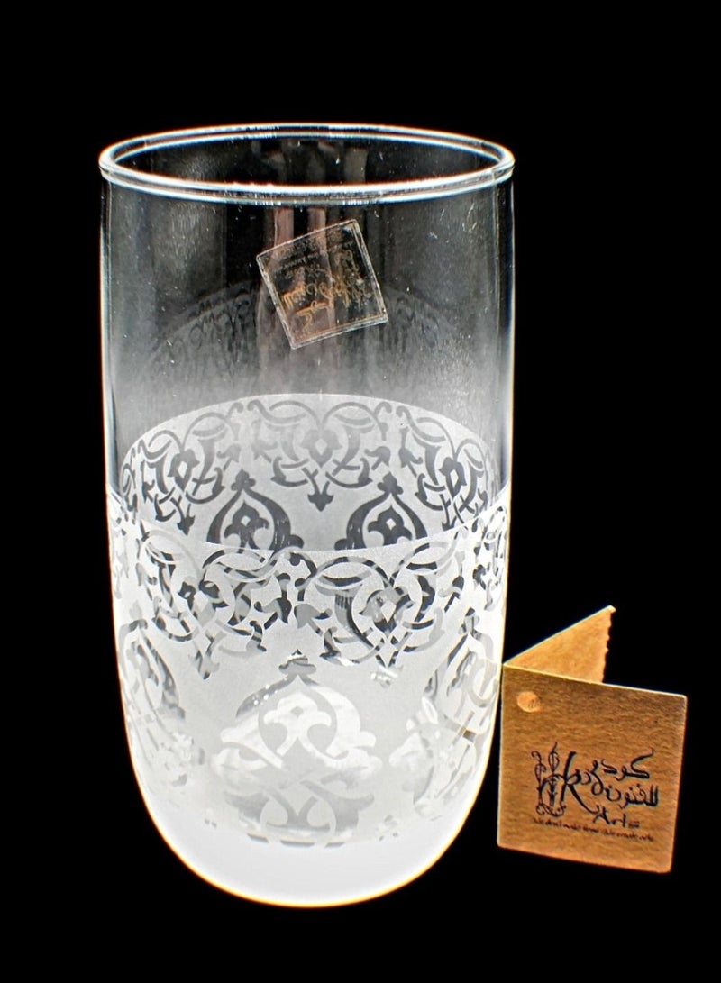 Tumblers glass cups for water juice 6 pieces