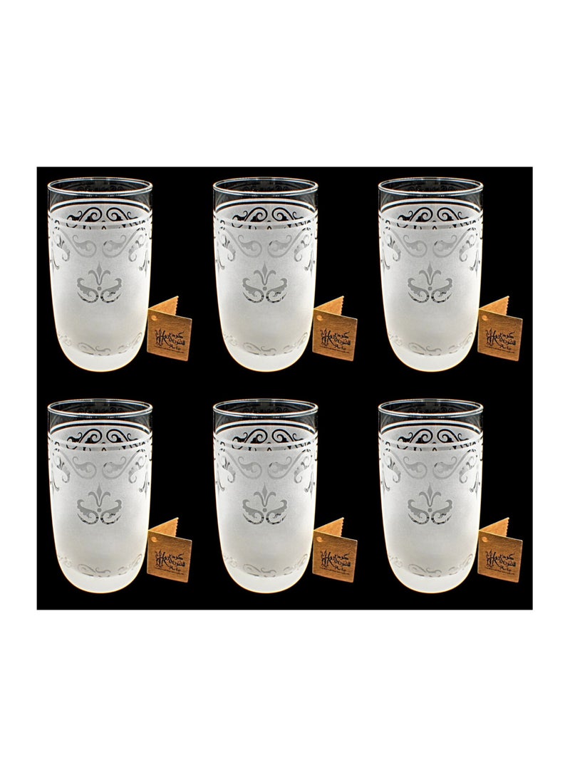 Tumblers Glass Cups for Water Juice 6 Pieces
