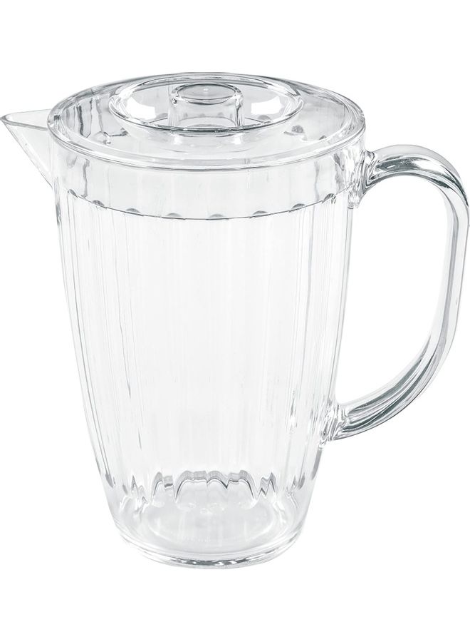 Glass Water Jug With Lid Clear