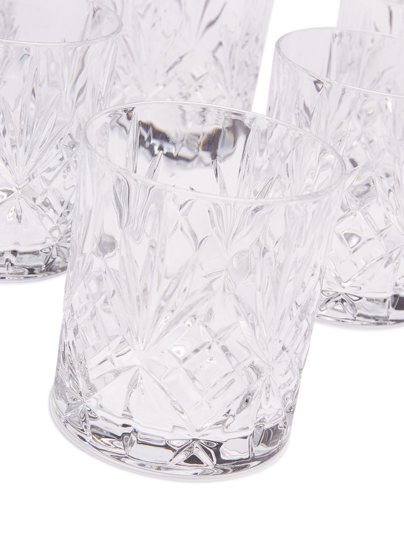 6-Piece Melodia Short Glass Set Clear 310ml