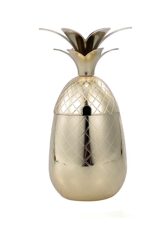 Pineapple Design Cocktail Tumbler Gold 0.5Liters
