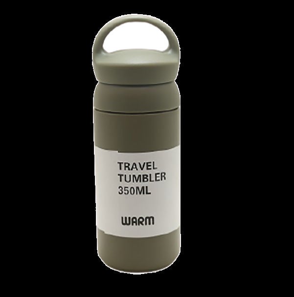 Vacuum Thermal Stainless Steel Travel Tumbler Beige 4.5x4.5x22cm