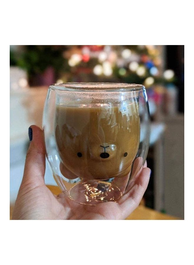 Double Wall Glass Cup multicolour 250mm