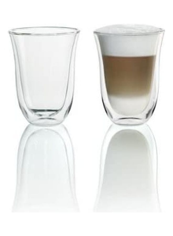Set of 2 Double Wall Coffee Mugs multicolour