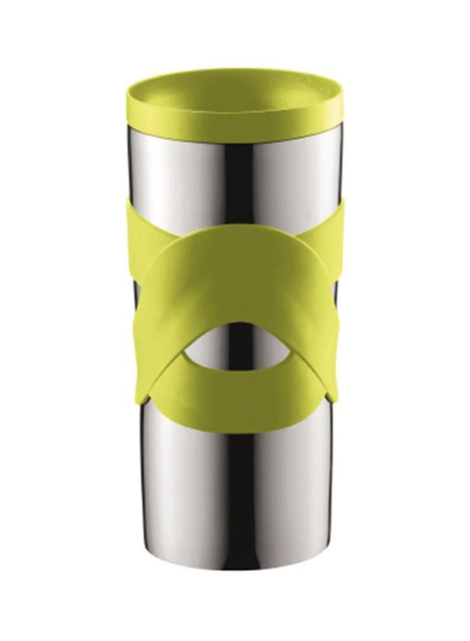 Travel Vacuum Mug Lime Green/Silver 0.35Liters