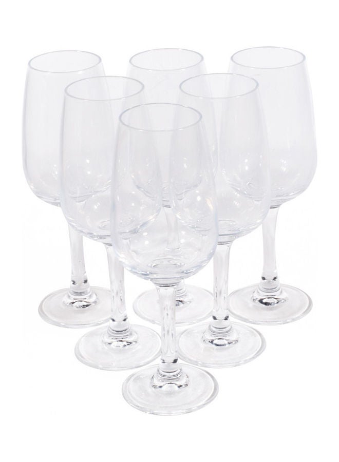 6-Piece Cabernet Tulip Glass Set Clear 120ml
