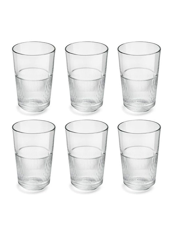 6-Piece Royal Leerdam Rayo Hi Ball Glass Set 360 ml