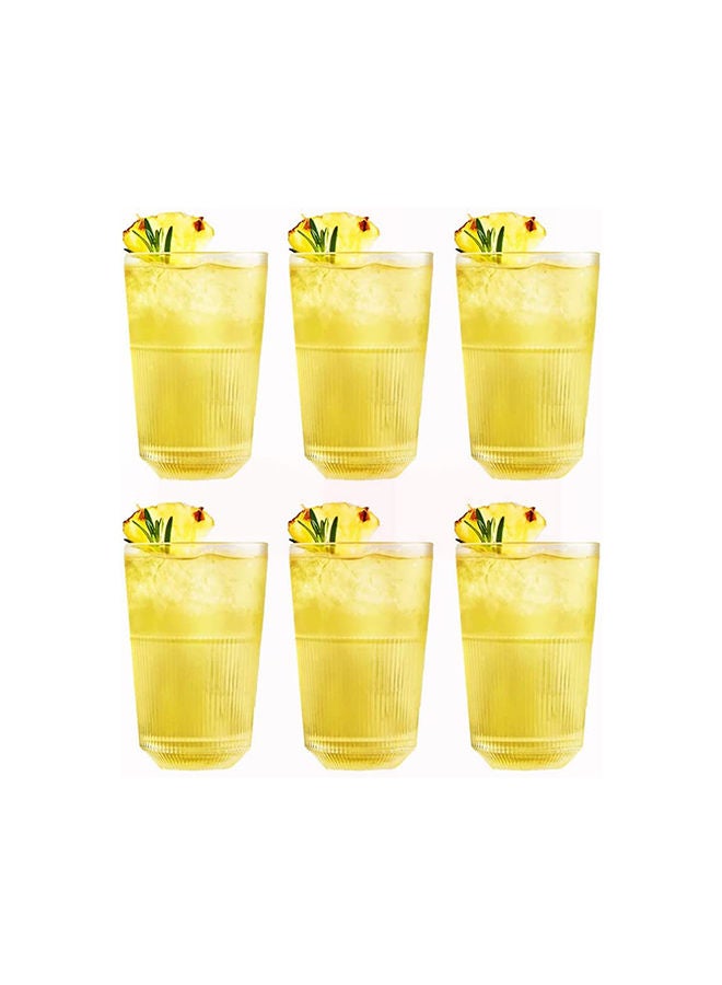 6-Piece Royal Leerdam Rayo Hi Ball Glass Set 360 ml