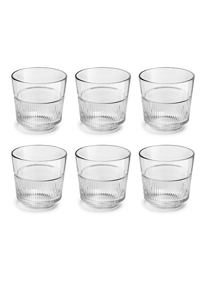 6-Piece Royal Leerdam Rayo Rocks Glass Set 270 ml