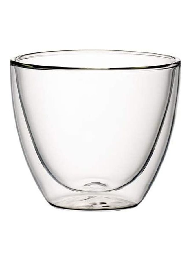 Double Walled Coffee Glass Mug Clear