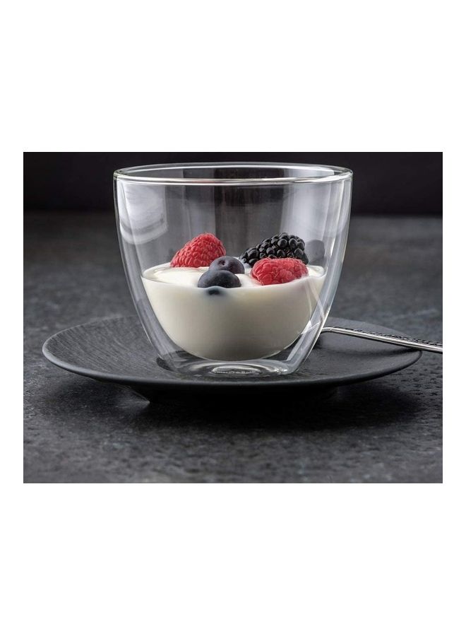 Double Walled Coffee Glass Mug Clear