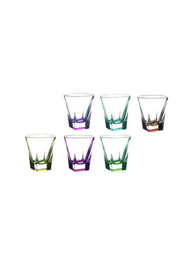 Fusion Set Of 6 Pieces Cups Multicolour 280ml