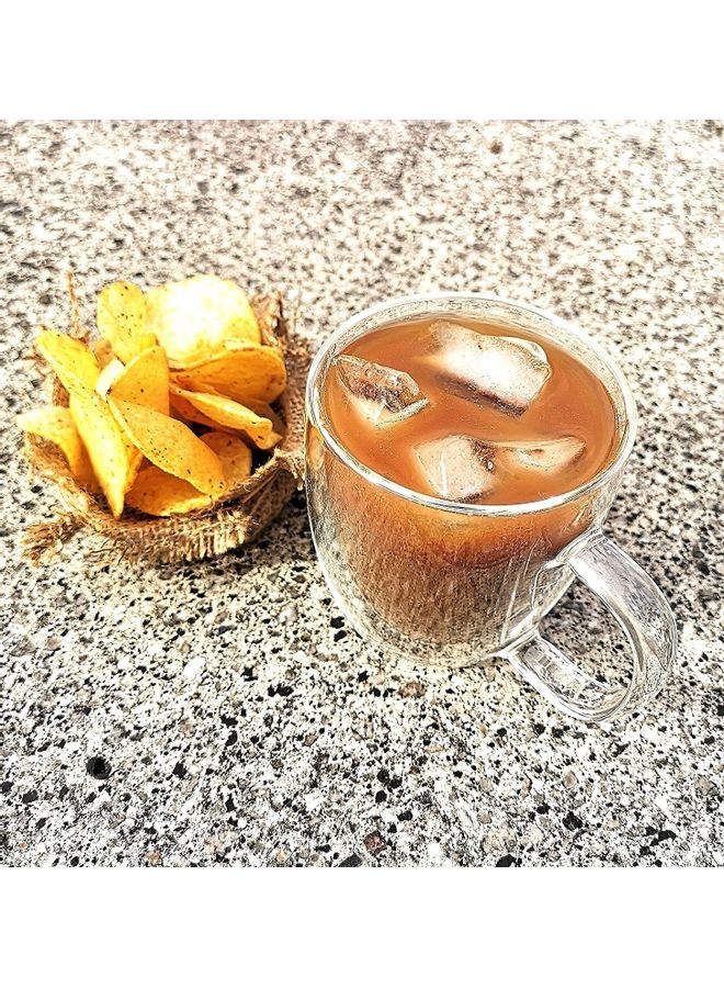 2-Piece Double Walled Coffee Mugs Clear