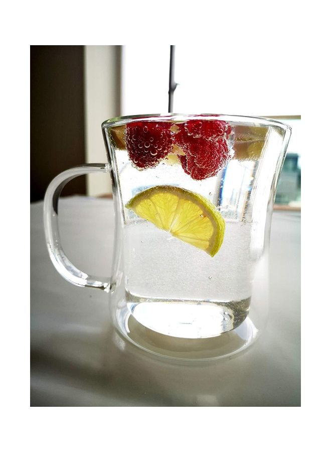 2-Piece Double Walled Mugs Clear