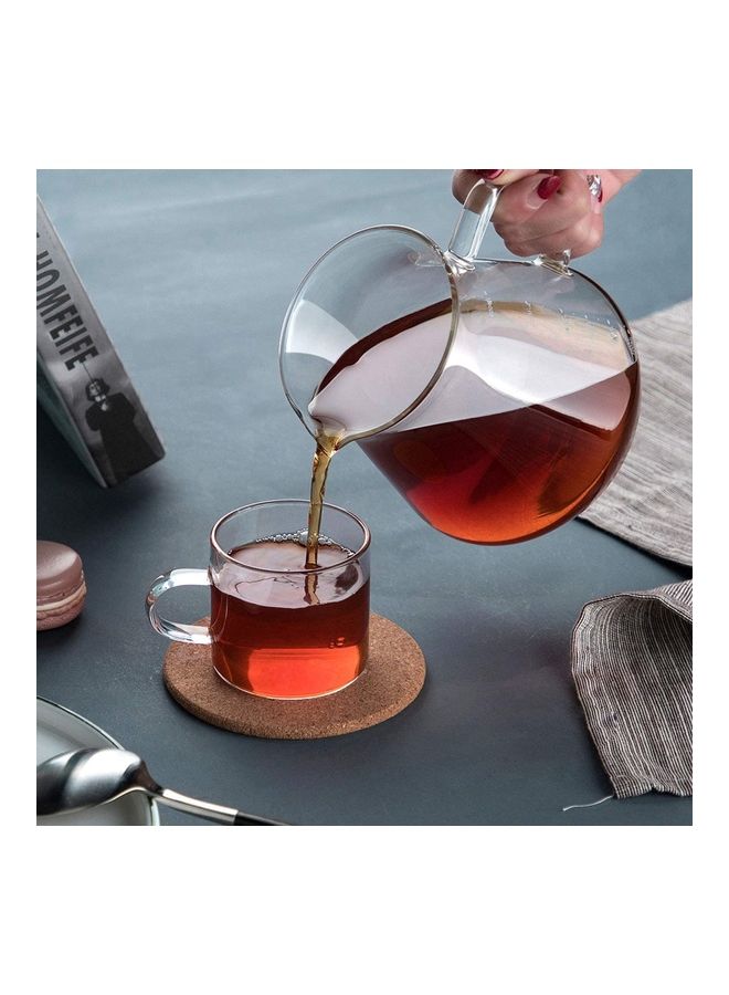 Set Of 8 Espresso Coffee Cups Clear 140mm