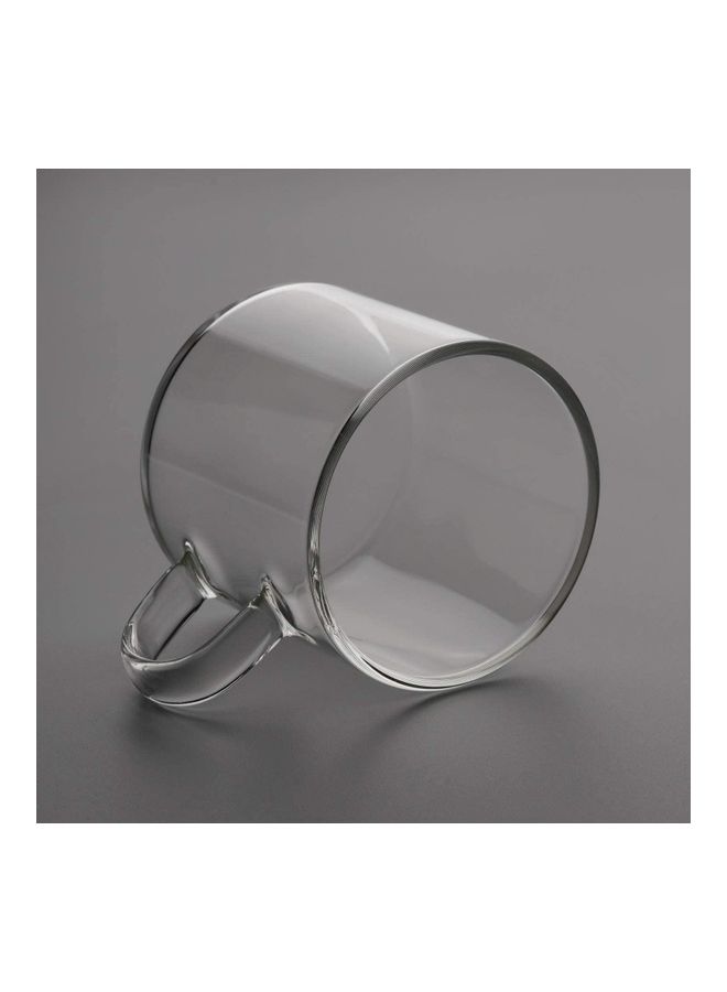 Set Of 8 Espresso Coffee Cups Clear 140mm