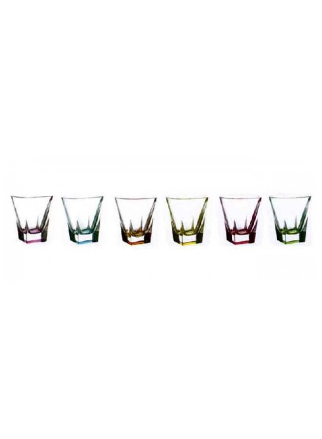 Fusion Set Of 6 Pieces Cup Multicolour 200ml