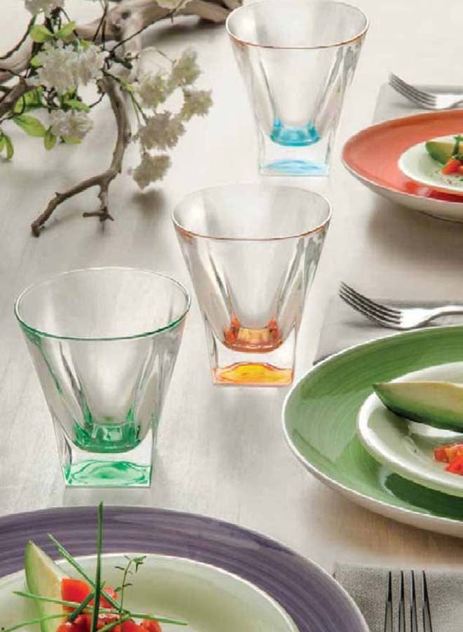 Fusion Set Of 6 Pieces Cup Multicolour 200ml