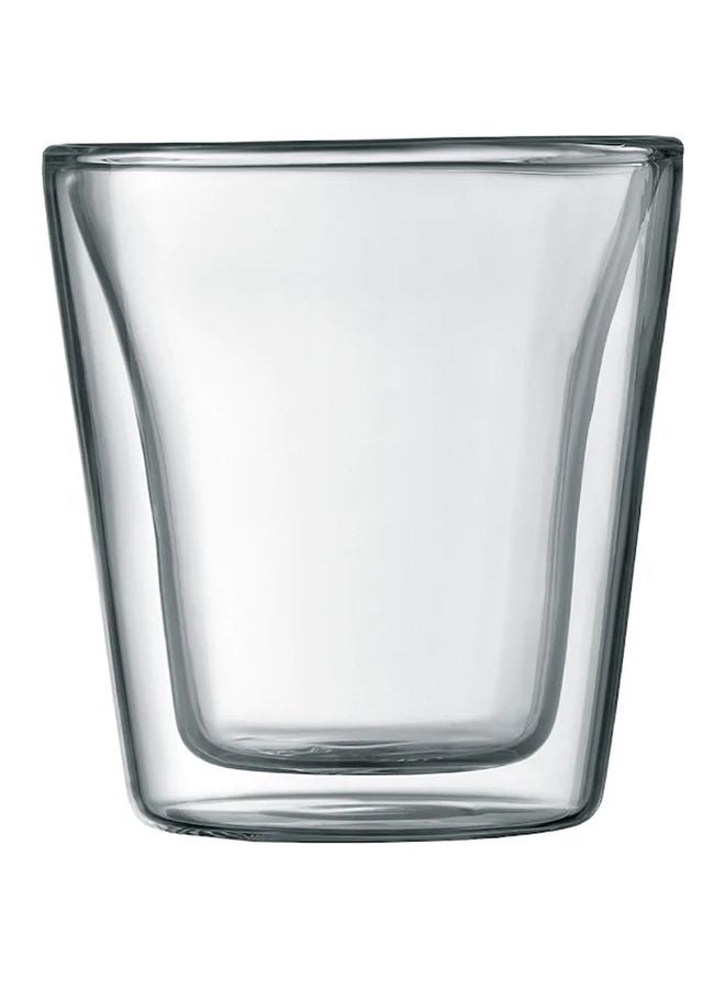 2-Piece Canteen Double Wall Glass clear 200ml